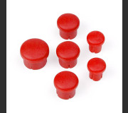 HUDY 195020 PLASTIC CAP FOR HANDLE ( SET -  3+2+1) RED