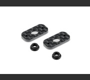 HUDY 293312 Carbon Rear Wing Mount - 1/10 Electric (2)