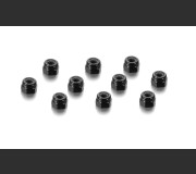 HUDY 296530-K ALU NUT M3 - BLACK (10)