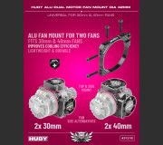 HUDY 293191 CARBON DUAL SIDE FAN EXTENSION FOR ALU DUAL MOTOR FAN MOUNT
