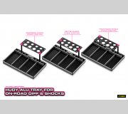 HUDY 109800  ALU TRAY FOR ON-ROAD DIFF & SHOCKS