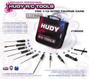 HUDY 190002 SET OF TOOLS + CARRYING BAG - FOR NITRO TOURING CARS