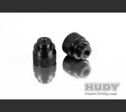 HUDY 109460 ALU NUT M3 FOR 1/10 & 1/12 PAN CAR SET-UP SYSTEM (2)