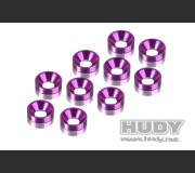 HUDY 296510-V ALU COUNTERSUNK SHIM - VIOLET (10)