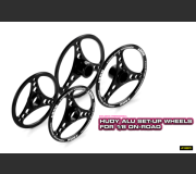 HUDY 108070 ALU SET-UP WHEEL FOR 1/8 ON-ROAD (2+2)