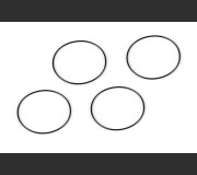 HUDY 203052 O-RING FOR 1/10 ON-ROAD SET-UP WHEEL (4)