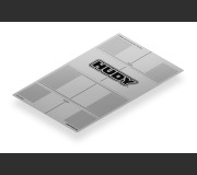 HUDY 108560 PLASTIC SET-UP BOARD DECAL 331x545mm - 1/8 ON-ROAD