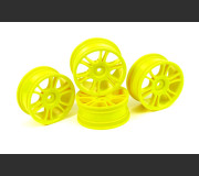 HUDY 803009  24 MM WHEELS STARBURST - YELLOW (4)