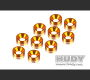 HUDY 296510-O ALU COUNTERSUNK SHIM - ORANGE (10)