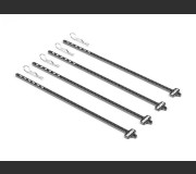 HUDY 105120  CARBON TIRE STICK 1/10 ON-ROAD & OFF-ROAD WHEELS WITH 4MM MOUNTING HOLE (4)