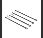 HUDY 105121  CARBON TIRE STICK 1/10 ON-ROAD & OFF-ROAD WHEELS WITH 5MM MOUNTING HOLE (4)