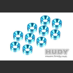 HUDY 296510-B ALU COUNTERSUNK SHIM - BLUE (10)