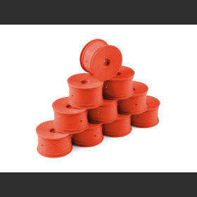 HUDY 803241-O  1/10 OFF-ROAD WHEEL - 2WD/4WD – REAR – ORANGE (10)