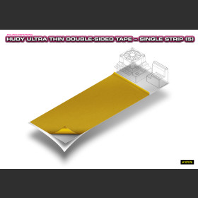 HUDY 107876  ULTRA THIN DOUBLE-SIDED TAPE - SINGLE STRIP (5)