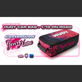 HUDY 199181-C  Car Bag - 1/10 On-road - Touring - Pan Car - Custom Name