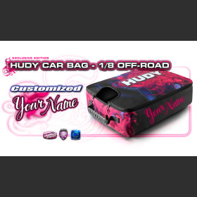 HUDY 199184-C  Car Bag - 1/8 & 1/10 Off-road - Custom Name