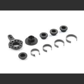 HUDY 293352  ALU FIXED SERVO SAVER 1/10 TC & FWD - SET