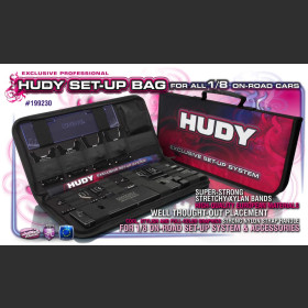 HUDY 199230  SET-UP BAG FOR 1/8 ON-ROAD CARS - EXCLUSIVE EDITION