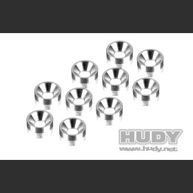 HUDY 296510 ALU COUNTERSUNK SHIM (10)