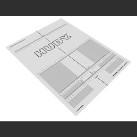 HUDY 108210 PLASTIC SET-UP BOARD DECAL FOR 1/8, 1/10