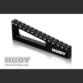 HUDY 107720 CHASSIS RIDE HEIGHT GAUGE 17MM TO 30MM FOR 1/8 & 1/10 OFF-ROAD