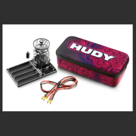 HUDY 104003  AIR VAC - VACUUM PUMP WITH TRAY - ON-ROAD 1/8, 1/10, 1/12