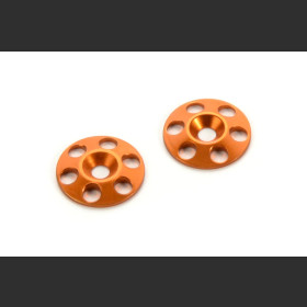 HUDY 293561-O  ALU REAR WING SHIM - ORANGE (2)