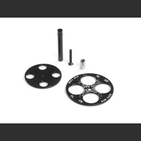 HUDY 104063 VACUUM PUMP POST & SHOCK HOLDER - 1/10 AWESOMATIX