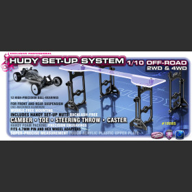 HUDY 108905 UNIVERSAL EXCLUSIVE SET-UP SYSTEM FOR 1/10 OFF-ROAD CARS 4WD --- Replaced with #108901