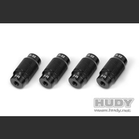 HUDY 108960 ALU NUT FOR 1/10 OFF-ROAD SET-UP SYSTEM (4)