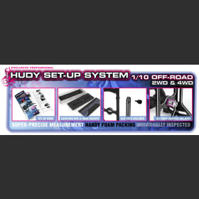 HUDY 108905 UNIVERSAL EXCLUSIVE SET-UP SYSTEM FOR 1/10 OFF-ROAD CARS 4WD --- Replaced with #108901