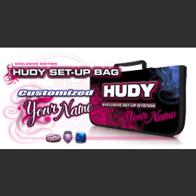 HUDY 199220-C  Set-up Bag For 1/10 Tc Cars - Exclusive Edition - Custom Name