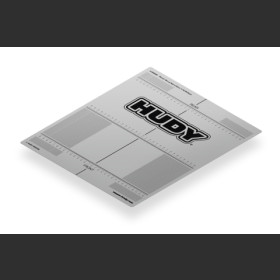 HUDY 108660 PLASTIC SET-UP BOARD DECAL 331x386MM - 1/10 OFF-ROAD