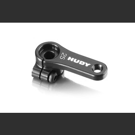 HUDY 293403 ALU CLAMP SERVO HORN - FUTABA, SAVÖX - OFFSET 1-HOLE M3 - 25T
