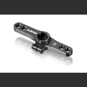 HUDY 293443 ALU CLAMP THROTTLE SERVO HORN - FUTABA, SAVÖX - OFFSET 2-HOLE M3 - 25T