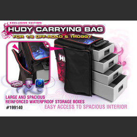 HUDY 199140  1/8 OFF-ROAD & TRUGGY CARRYING BAG + TOOL BAG - EXCLUSIVE EDITION