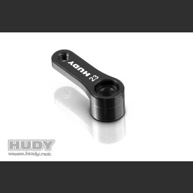 HUDY 293491 ALU SERVO HORN - KO PROPO, SANWA - OFFSET 1-HOLE M3 - 23T