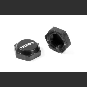 HUDY 293560  ALU WHEEL NUT WITH COVER - RIBBED (2)