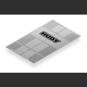 HUDY 108560 PLASTIC SET-UP BOARD DECAL 331x545mm - 1/8 ON-ROAD