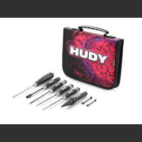 HUDY 190001 SET OF TOOLS + CARRYING BAG - FOR ELECTRIC TOURING CARS