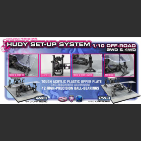 HUDY 108905 UNIVERSAL EXCLUSIVE SET-UP SYSTEM FOR 1/10 OFF-ROAD CARS 4WD --- Replaced with #108901
