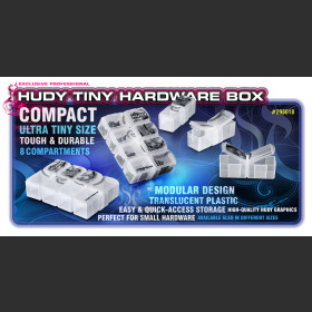 HUDY 298018  TINY HARDWARE BOX - 8-COMPARTMENTS