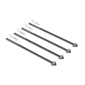 HUDY 105121  CARBON TIRE STICK 1/10 ON-ROAD & OFF-ROAD WHEELS WITH 5MM MOUNTING HOLE (4)