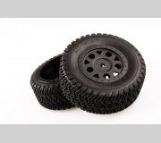 LC Racing L6003 Koła Kompletne Short Course Czarne (2szt.)