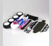 LC Racing L6214 Zestaw konwersja modelu buggy na truggy - pomalowana