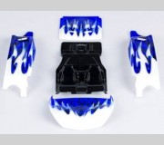 LC Racing L6204 Karoseria pomalowana DTH Desert Truck Biało niebieska