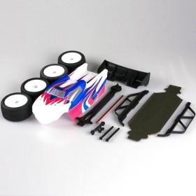 LC Racing L6214 Zestaw konwersja modelu buggy na truggy - pomalowana