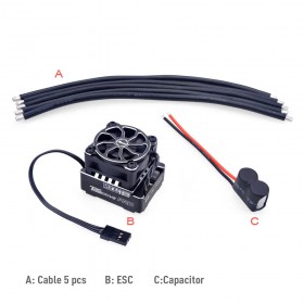 Surpass Hobby Rocket 1/10 TS160 V2 PRO ESC 2-3 Cell 4.5T+ (Black)