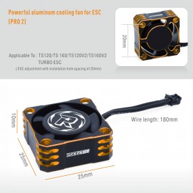 Surpass Hobby 25x25 ESC Fan orange