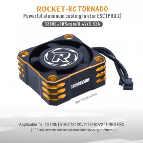 Surpass Hobby 25x25 ESC Fan orange